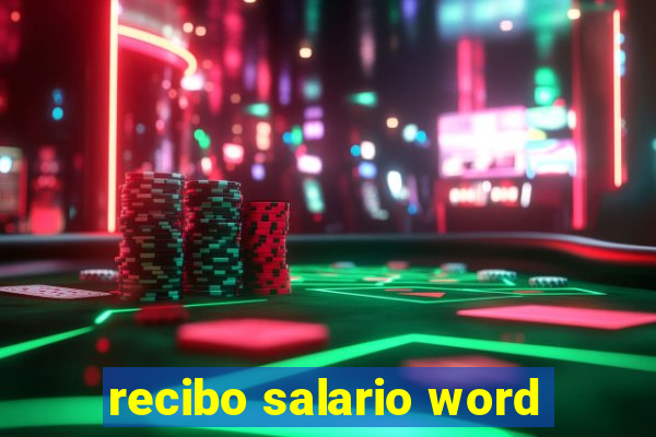 recibo salario word