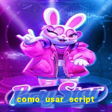 como usar script no cmsp