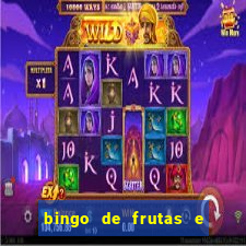 bingo de frutas e legumes para imprimir