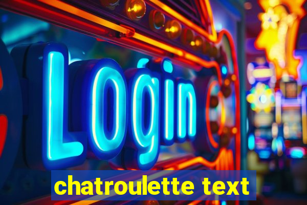 chatroulette text