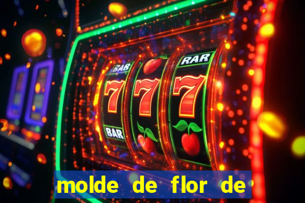 molde de flor de eva grande para imprimir