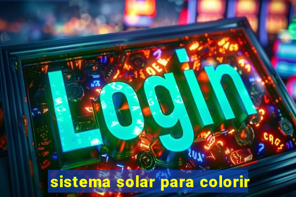 sistema solar para colorir