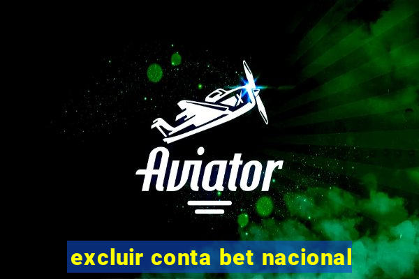 excluir conta bet nacional