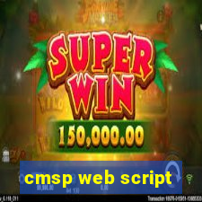 cmsp web script