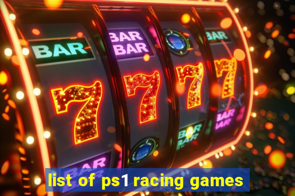 list of ps1 racing games