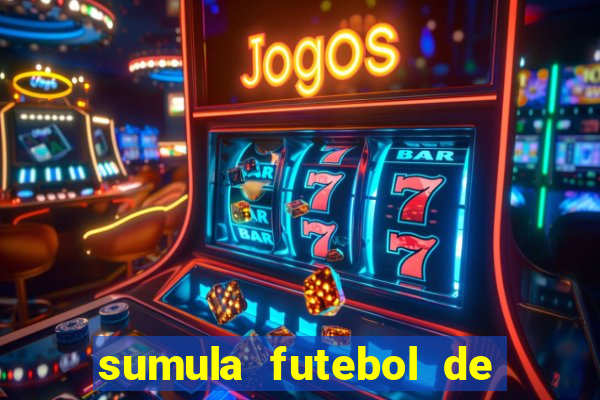 sumula futebol de campo word