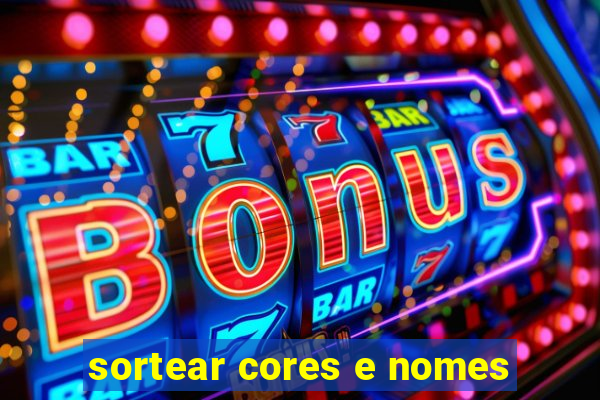 sortear cores e nomes