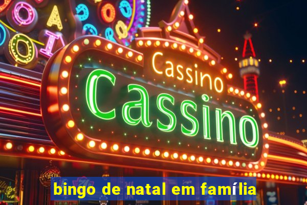 bingo de natal em família