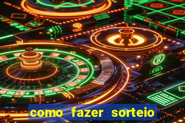 como fazer sorteio de cores online