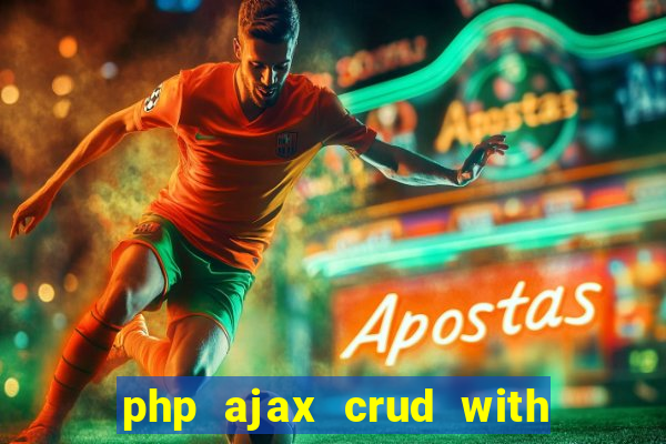 php ajax crud with datatables and bootstrap modals