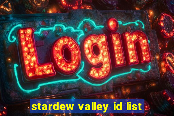 stardew valley id list