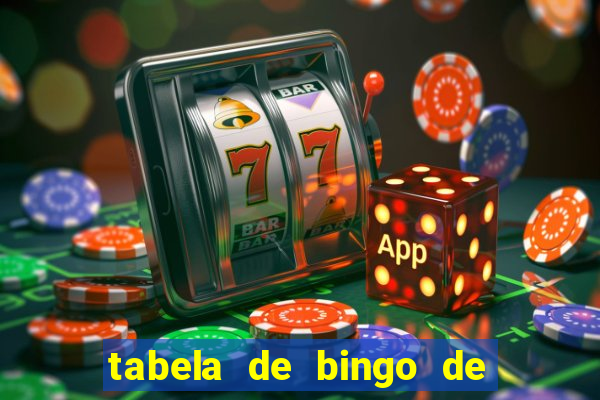 tabela de bingo de 1 a 100