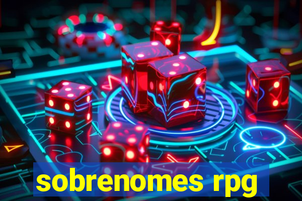 sobrenomes rpg