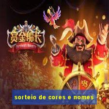 sorteio de cores e nomes