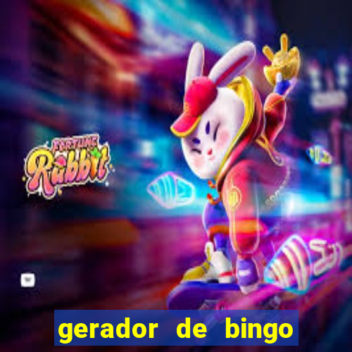 gerador de bingo cha de bebe