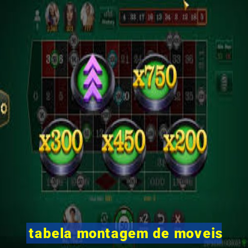 tabela montagem de moveis