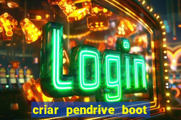 criar pendrive boot windows 10