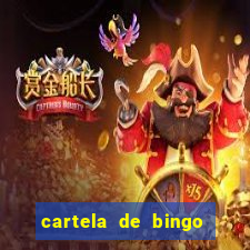 cartela de bingo cha de panela