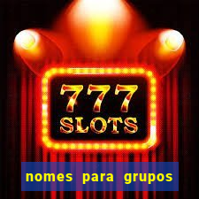 nomes para grupos de loteria no zap