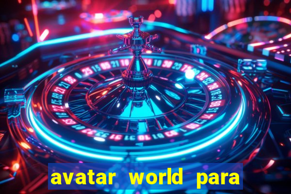 avatar world para imprimir e colorir