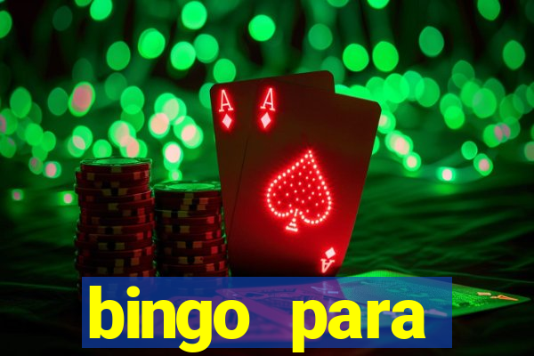 bingo para despedida de solteira para imprimir