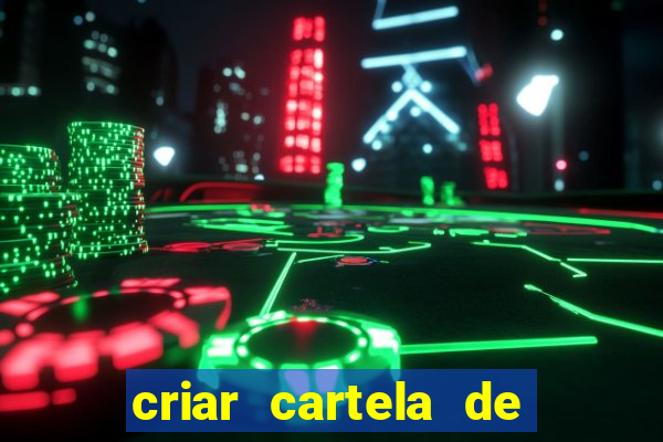 criar cartela de bingo no word