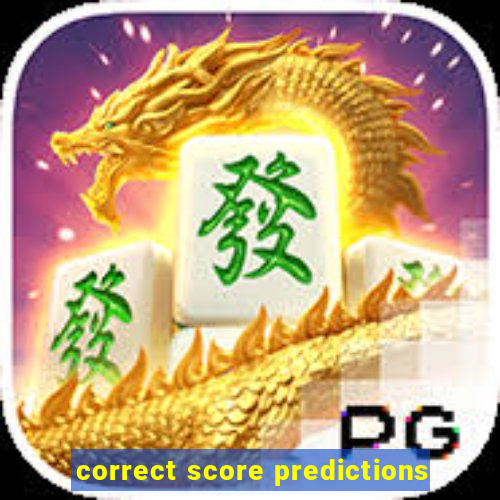 correct score predictions