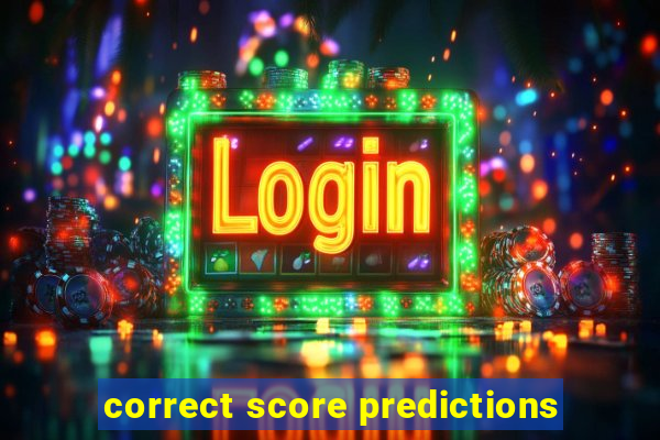 correct score predictions